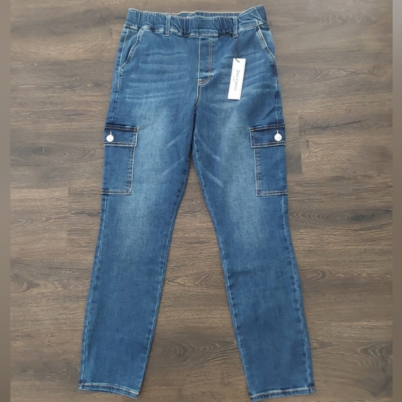 Juicy Couture Denim - Juicy Couture Blue Relaxed Cargo Jeans